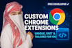 be your professional google chrome extension developer