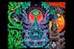 create illustration with psychedelic style art