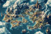 draw fantasy map illustration