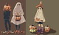 create halloween pixel art characters, pixel art animation and spritesheet