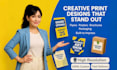 design eye catching flyers, posters and print materials