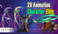 create elite spine 2d character animation for games