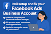 setup and fix your facebook ads business account fix issues