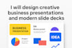design creative business presentations and modern slide decks