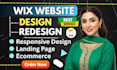 do fully professional wix website design, redesign