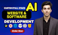 build custom ai website, full stack ai web apps as ai software developer