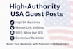 build powerful USA backlinks with high quality USA guest posts
