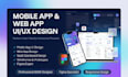 do mobile app design and web app ui design with wireframe design in figma