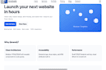 build a modern responsive website template with dark