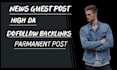 do guest post on high da news websites with dofollow backlinks