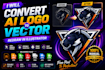 redraw logo ai into print ready vector file