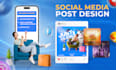 design social media posts, conversion focused, 24h delivery