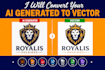 redraw logo into print ready vector file