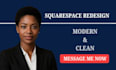 redesign your squarespace website to modern and responsive design