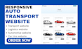 design auto transport trucking logistics car booking automotive website