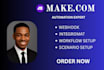 be your made com, make com, make com automation, integromat, make automation pro