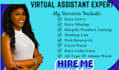 be your expert virtual assistant for data entry web research