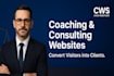 design coaching website, consulting website with booking and lead capture system
