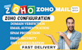 setup, migrate troubleshoot zoho mail with domain integration