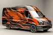 design custom vinyl car wrap, van wrap vehicle wrap