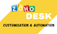 zoho desk setup, zoho customization, zoho automation integration services