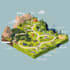 make a professional custom vector map or isometric map art