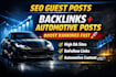 write publish high quality auto guest posts with SEO backlinks,