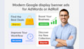 design eye catching google ads and adroll banner ads for high CTR