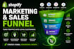 setup klaviyo email marketing, sales funnel, or klaviyo shopify marketing