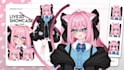 draw and rig 2d vtuber model live2d vtuber model 2d vtuber rigging vtuber
