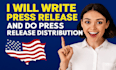 write a powerful press release and distribute it for maximum exposure