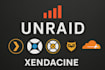set up unraid, plex, sonarr, radarr, for all your needs
