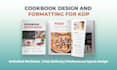 do a classic cookbook formatting and layout design for kdp