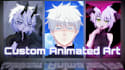make custom anime animated art for youtube