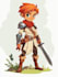 draw 2d game character illustration