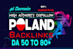 make poland backlinks polish pl high da dofollow link building