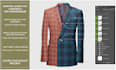 create realistic PSD suit mockup for fashion brand