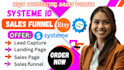 build systeme io sales funnel, systeme io website, systeme io landing page