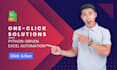 do excel automations one click solutions