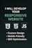 build a responsive website with HTML, CSS and javascript