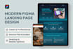 design a clean and modern figma landing page