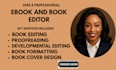 do developmental editing, proofread, book editing, publish your manuscript