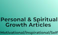 write personal and spiritual development articles