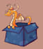 draw your dragon oc in a cute box
