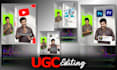 professionally edit ugc reels for instagram and tiktok