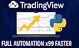 code automated trading strategy on tradingview using pinescript