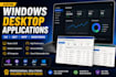 build a custom windows desktop application using csharp