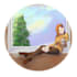 draw a cartoonish illustration cozy style