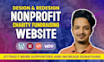 build nonprofit charity, ngo website donation system for fundraising