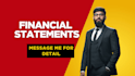 prepare financial statements, income statement, balance sheet, profit and loss